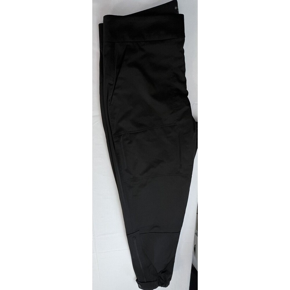 Athleta Womens Black Ankle Zip Snap Elastic Waist Activewear Radiant Joggers 10